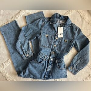 Zara Classic Blue Denim Outfit